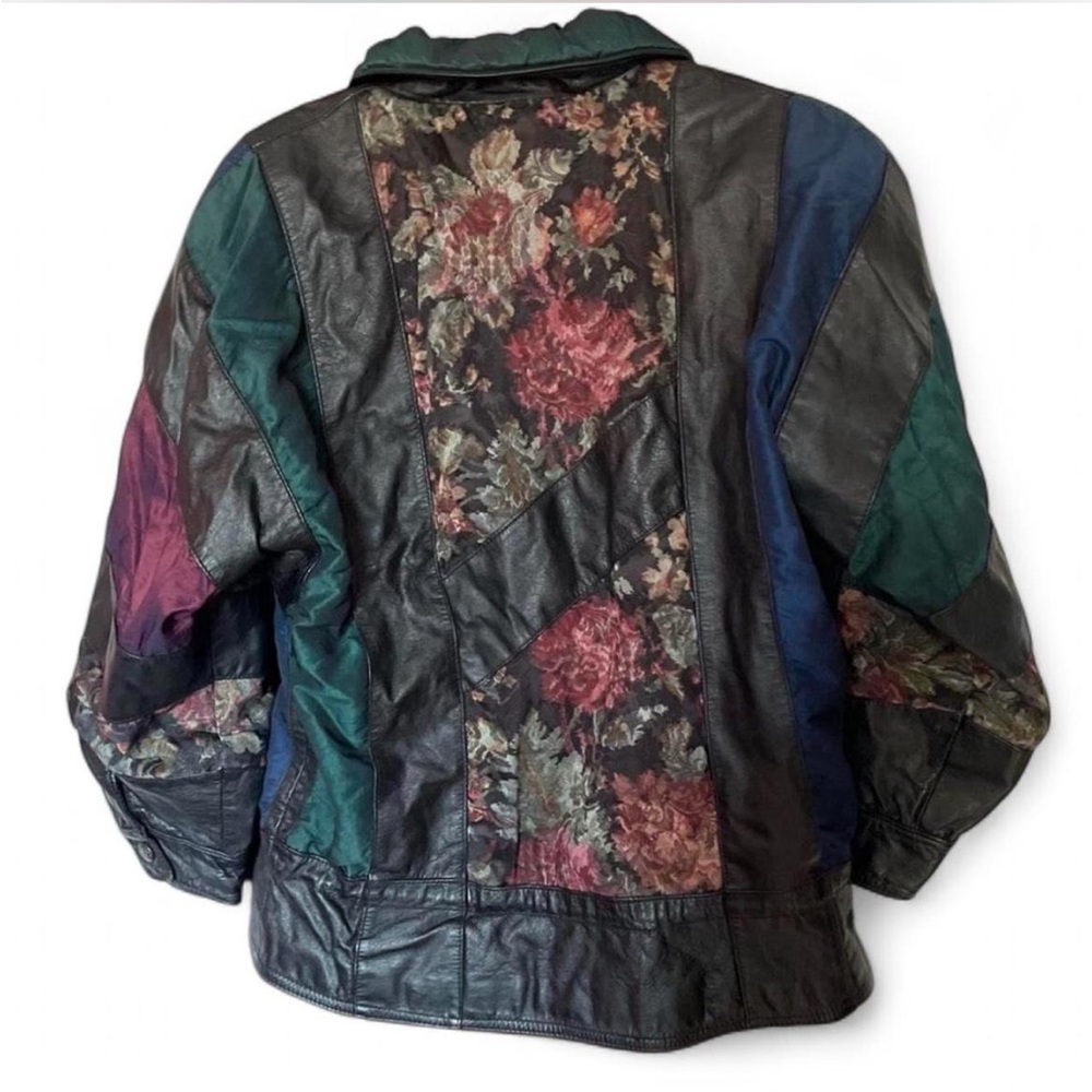 Unique, Patchwork Leather Jacket - image 4
